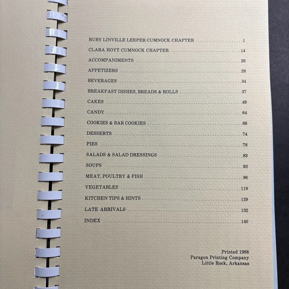 The‎ Clan Bake Cookbook by Herman T Cumnock Family of Little Rock Arkansas Rare